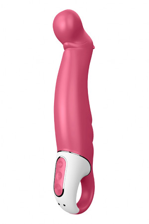 Вибратор satisfyer vibes petting hippo силикон розовый 22,9 см