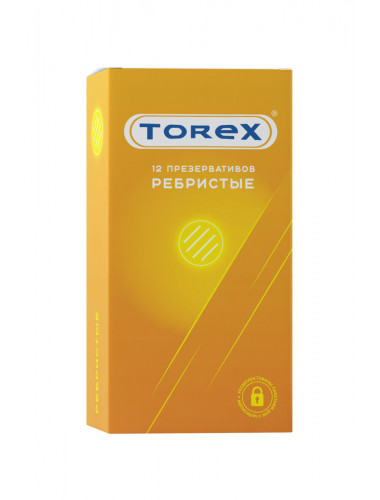 Презервативы ребристые torex №12