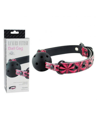 Кляп шарик дышащий ball gag красный