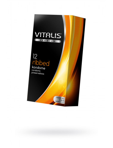 Презервативы vitalis premium ribbed №12