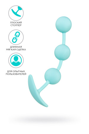 Анальная втулка ToDo Triplex мятная 15 см 357040