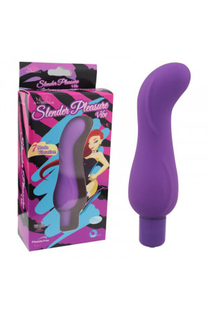 Минивибратор slender pleasure фиолетовый 12,5 см