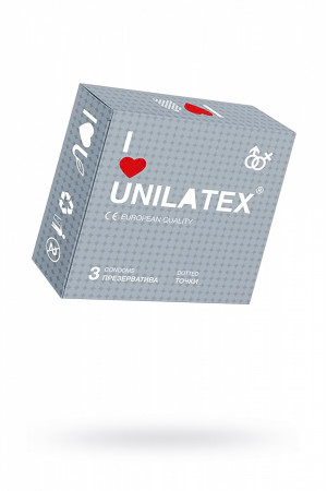 Презервативы Unilatex Dotted с точками №3 3017