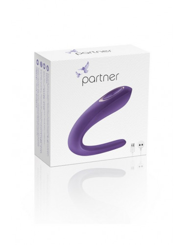 Многофункциональный стимулятор для пар satisfyer partner toy фиолетовый