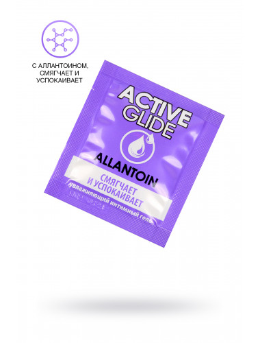 Увлажняющий интимный гель active glide allantoin 3 г