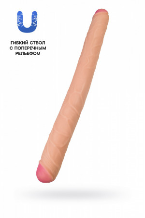 Фаллоимитатор RealStick Brutal Castor двусторонний телесный 56 cм 822014