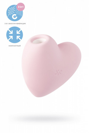 Вакуум-волновой бесконтактный стимулятор клитора Satisfyer Cutie Heart розовый J2018-276-1