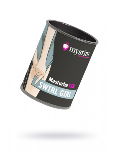 Мастурбатор mystim swirl gir белый 4,5 см