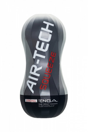 Нереалистичный мастурбатор Tenga Air-Tech Squeeze Strong черный 17 см ATS-001B