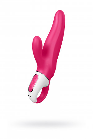 Вибратор satisfyer vibes mr. rabbit силикон красный 22,1 см