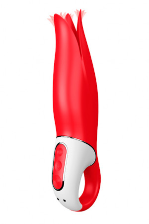 Вибратор satisfyer vibes power flower силикон красный