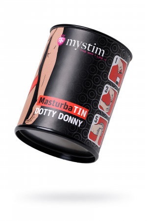 Мастурбатор mystim dotty donny белый 4,5 см