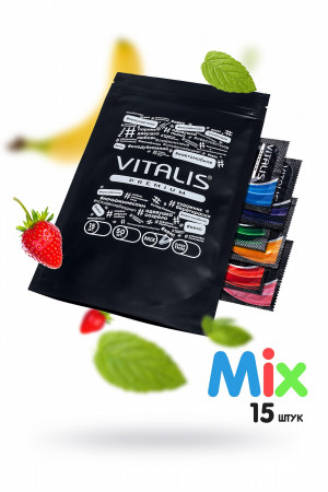 Презервативы "VITALIS" PREMIUM mix №15 276