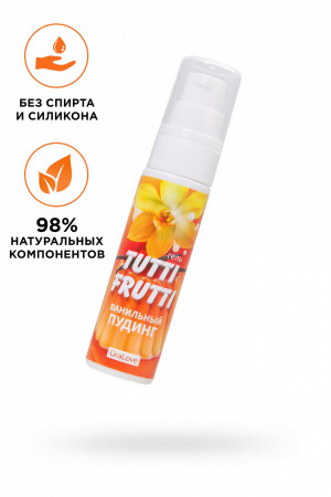 Съедобная гель-смазка Tutti-Frutti ванильный пудинг 30 гр 30022