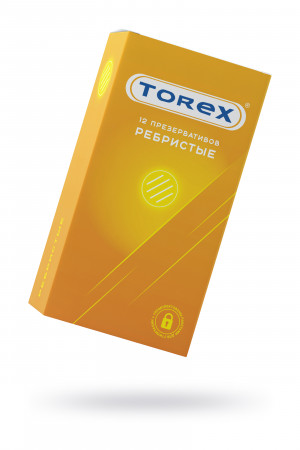 Презервативы ребристые torex №12