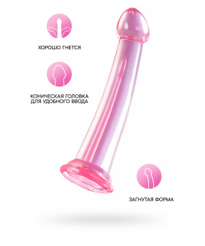 Нереалистичный фаллоимитатор jelly dildo розовый 22 см