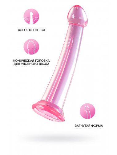 Нереалистичный фаллоимитатор jelly dildo розовый 22 см