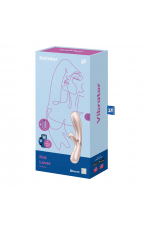 Многопрограммный вибратор satisfyer hot lover rabbit с функцией нагрева