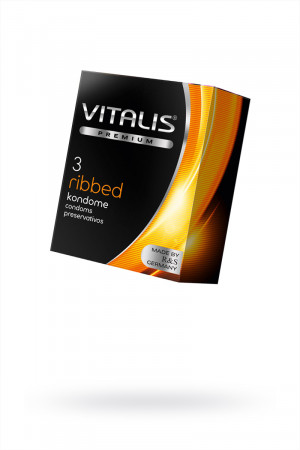 Презервативы ''VITALIS'' PREMIUM ribbed №3 271