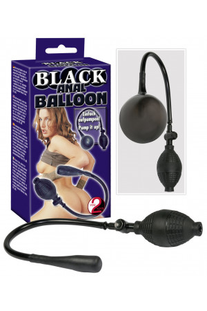 Анальная пробка-расширитель Black Anal Ballon черная 7 см 523887