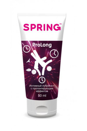 Гель-лубрикант spring prolong продлевающий 50 мл