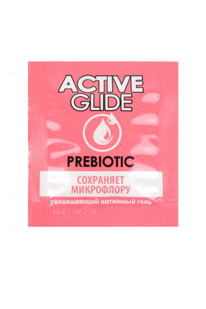 Увлажняющий интимный гель active glide prebiotic 3 г