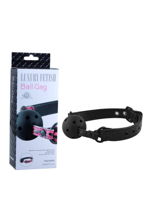 Кляп шарик дышащий ball gag черный 