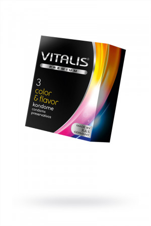 Презервативы ''VITALIS'' PREMIUM color & flavor №3 268