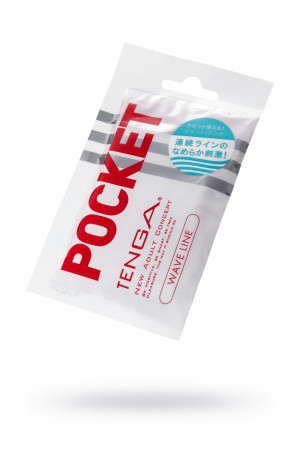 Одноразовый мастурбатор tenga pocket wave line белый