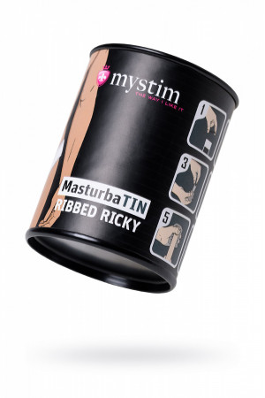 Мастурбатор Mystim Ribbed Ricky белый 4,5 см 46297