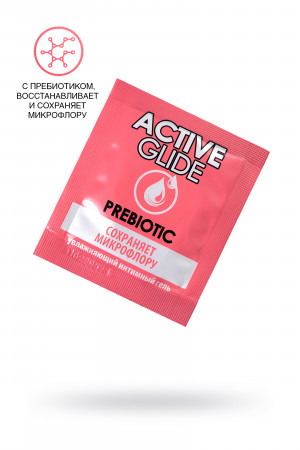 Увлажняющий интимный гель active glide prebiotic 3 г