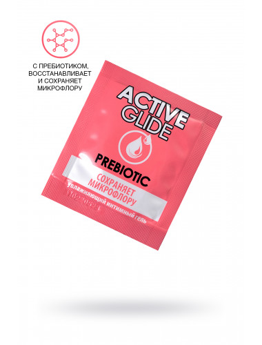 Увлажняющий интимный гель active glide prebiotic 3 г